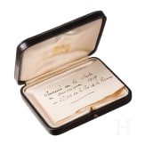 King Albert I of Belgium - a case, dated 1919