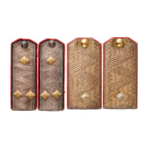 Two pairs of shoulder boards for generals, World War I and II