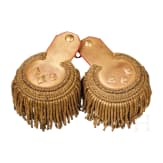 A pair of Bulgarian epaulettes of an army colonel, First World War