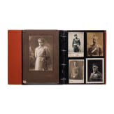 A Bulgarian folder with 64 photos and postcards, World War I
