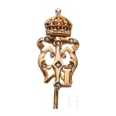 Tsar Ferdinand I (1861 - 1948) - a golden gift pin