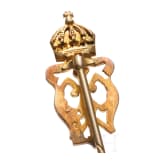 Tsar Ferdinand I (1861 - 1948) - a golden gift pin