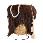 A fur cap for grenadiers of the Restoration period