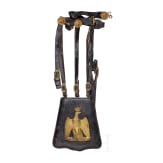 A sabretache M 1860 for officers of the light cavalry with belt and hanger