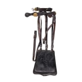 A sabretache M 1860 for officers of the light cavalry with belt and hanger