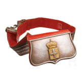 A Greek cartouche box and belt, 19th/20th century