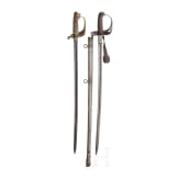 Two British sabres, 19th/20th century