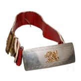A cartouche box and bandolier for members of the mounted troops, 19th century
