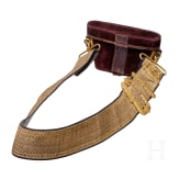 A noble cartouche box or binocular case for officers of the Central India Horse Regiment, 2nd half of the 19th century