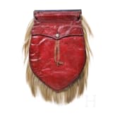 A sporran of a Scottish regiment and a hunting bag, 20th century