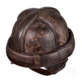 A protective helmet for aeroplane crews, circa 1915