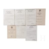 General Adriano Thaon di Revel (1854 - 1937) &ndash; his General's white summer kepi as well as numerous documents and photos