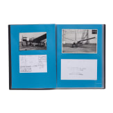 A collection of Caproni glass negatives and photos of armament