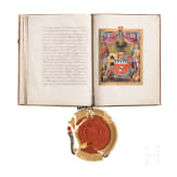 Leopold I, Emperor of the Holy Roman Empire (1640 - 1705) - a patent of nobility to Nicolas Willemin de Heldenfeld, dated February 11, 1692