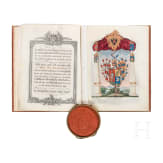 Emperor Franz I of Austria (1768 - 1835) - a patent of nobility to Peter Edler von Kormann, 1834