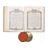 Emperor Franz I of Austria (1768 - 1835) - a patent of nobility to Peter Edler von Kormann, 1834