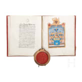 Emperor Franz I of Austria (1768 - 1835) - a patent of nobility to Bernhard Marcantelli Edler von Serravalle, 1808