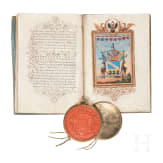 Franz II, Emperor of the Holy Roman Empire (1768 - 1835) - a patent of nobility to Andreas Freiherr von Steigentesch, 1797