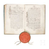 Franz II, Emperor of the Holy Roman Empire (1768 - 1835) - a patent of nobility to Andreas Freiherr von Steigentesch, 1797