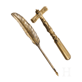 Kaiser Franz Joseph I &ndash; a silver-gilt pen and hammer, dated 8 May 1901
