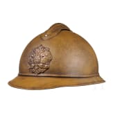 A Russian steel helmet M 1916 (Adrian) of the infantry, World War I