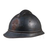 A Russian and a French steel helmet Adrian of the infantry, World War I