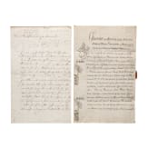 Crown Prince Adolf Frederick and King Gustav III of Sweden - two autographs, 1748 and 1777