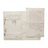 Crown Prince Adolf Frederick and King Gustav III of Sweden - two autographs, 1748 and 1777