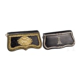 Two cartouche boxes for mounted troops, 19th/20th century
