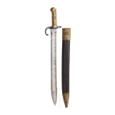 A bayonet with saw back, dated 1879