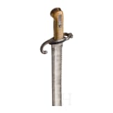 A bayonet with saw back, dated 1879