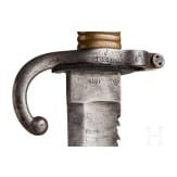 A bayonet with saw back, dated 1879