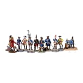 18 German historical figurines of 17th, 18th and 19th century soldiers, 20th century