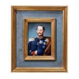 Prince Carl of Prussia (1801 - 1883) - a KPM portrait after the 1852 Franz Kr&uuml;ger oil painting
