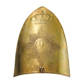 A sconce made of a cap plate for EM of the Kaiser Alexander Garde-Grenadier-Regt. No 1