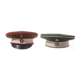 Two miniature caps
