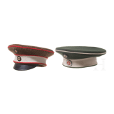 Two miniature caps