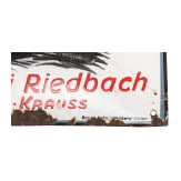 An advertising sign "FRANKENBR&Auml;U - BRAUEREI RIEDBACH"
