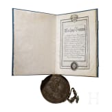 Elector Carl Theodor of Bavaria - a patent of nobility to Major Johann Michael Ludwig Willich, dated October 1, 1790