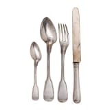 King Ludwig II of Bavaria - four pieces of silver cutlery with entwined monogram "L", probably Joseph Weber, Munich, circa 1830/40 and after 1864