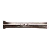 King Ludwig II of Bavaria - four pieces of silver cutlery with entwined monogram "L", probably Joseph Weber, Munich, circa 1830/40 and after 1864