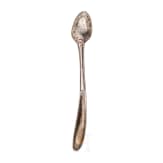 King Ludwig II of Bavaria - a long-stemmed caviar spoon with entwined monogram "L", circa 1870