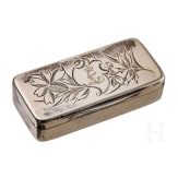 King Ludwig II of Bavaria - a silver pillbox