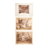 King Ludwig II of Bavaria - three large sized photographs of his study and the Large Conservatory (2x) in/at the Munich Residenz, Royal Bavarian Court Photographer Joseph Albert, circa 1880
