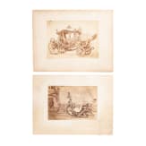 King Ludwig II of Bavaria - two large sized photographs of his Gala Carriage and his Gala sleigh, Royal Bavarian Court photographer Joseph Albert, circa 1880