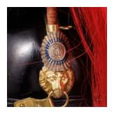 Raupenhelm M 1868 f&uuml;r Offiziere der Feldartillerie