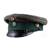 Feldgraue Dienstm&uuml;tze M 1908 f&uuml;r Offiziere der J&auml;ger im Alpenkorps