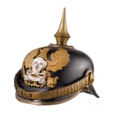 Helm f&uuml;r Mannschaften/Unteroffiziere im Braunschweigischen Infanterie-Regiment Nr. 92, ab 1912