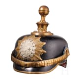 Helm f&uuml;r Offiziere im Gro&szlig;herzoglich-Mecklenburgischen Feldartillerie-Regiment Nr. 60, um 1910