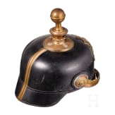 Helm f&uuml;r Offiziere im Gro&szlig;herzoglich-Mecklenburgischen Feldartillerie-Regiment Nr. 60, um 1910